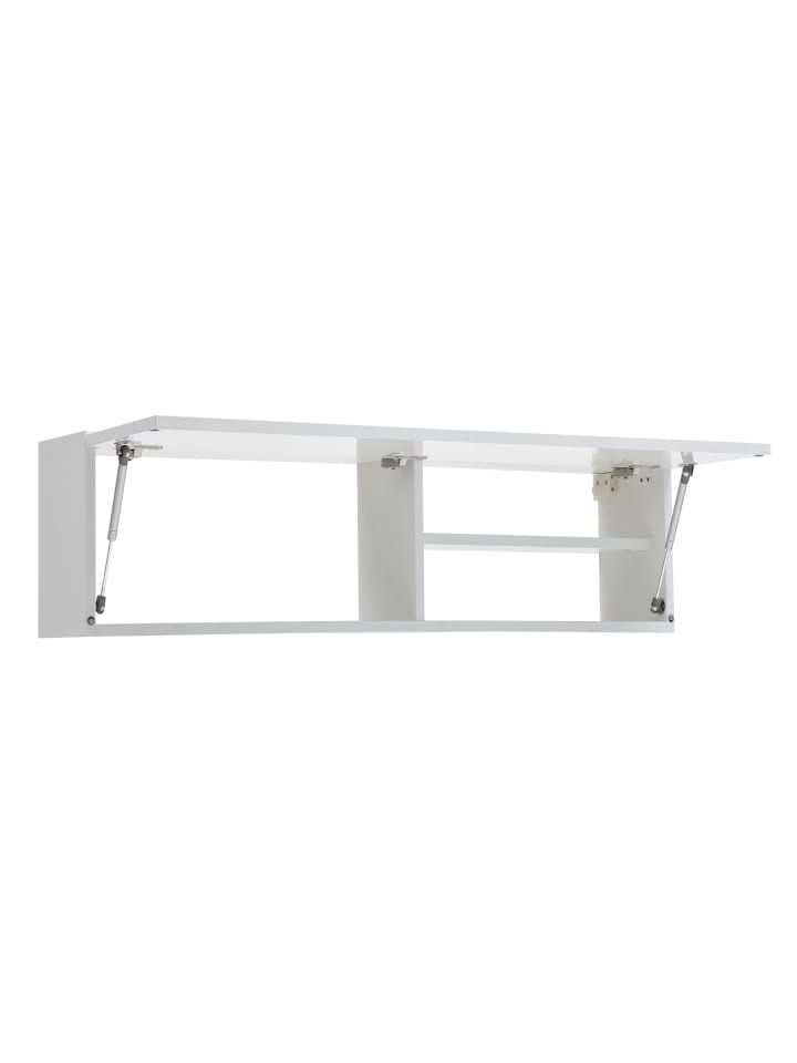 Badezimmerschrank klappbar in Weiß 120x25x30 cm