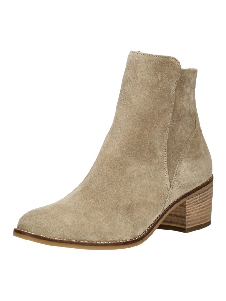 Stiefelette Beige