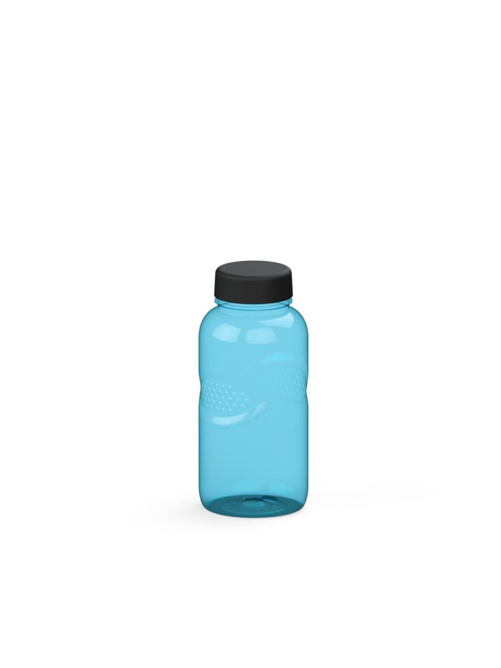 Trinkflasche Carve "Refresh" in transparent-blau/schwarz - 500 ml
