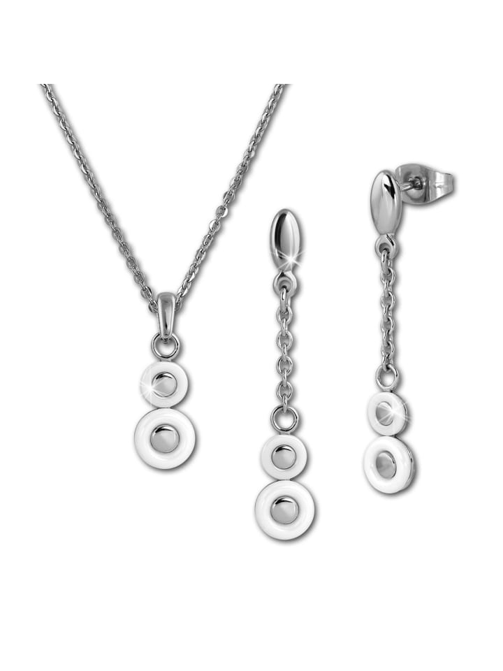 Schmuckset Silber Edelstahl (Stainless Steel)