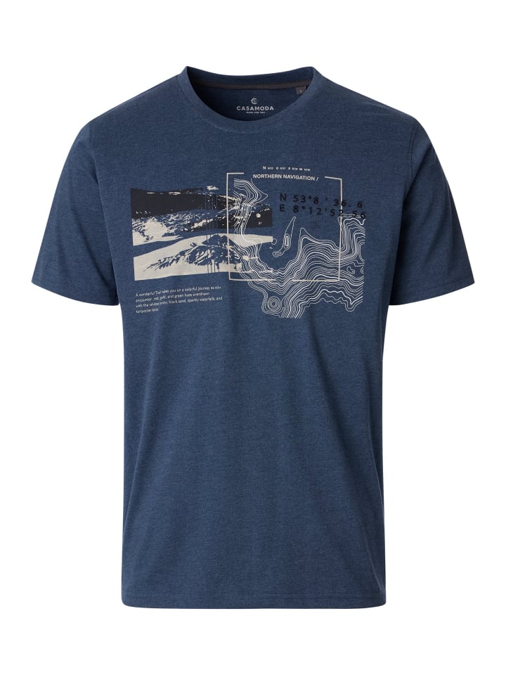 T-Shirt in Dunkelblau