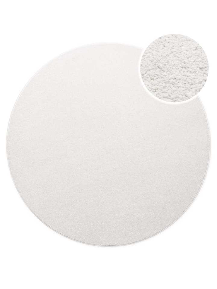 Kurzflorteppich Freja in creme weiß