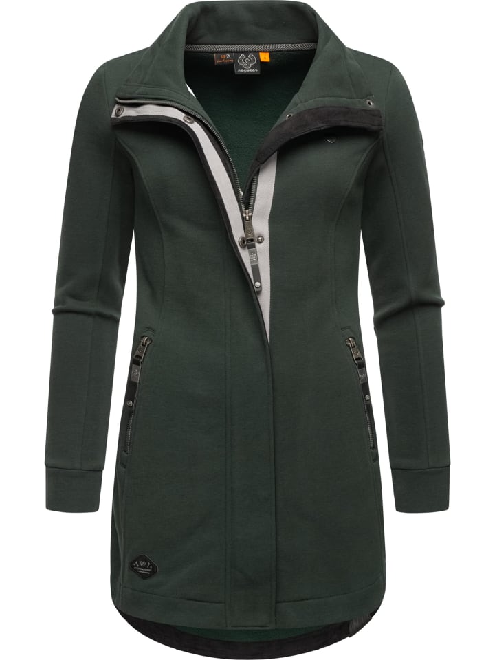 Sweatjacke Letrice in Dark Green