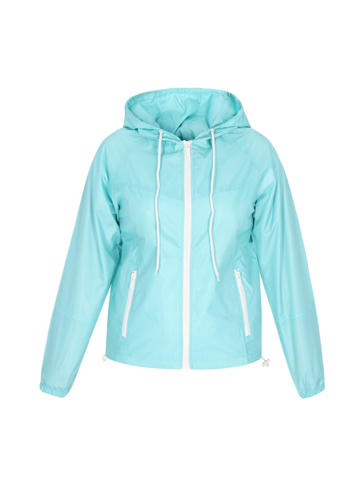 Damen Jacke in Türkis Weiss