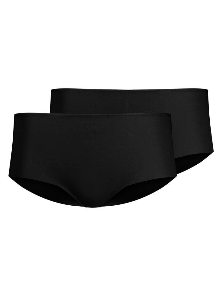 2er Pack Advantage Modal Invisible Panty in Schwarz