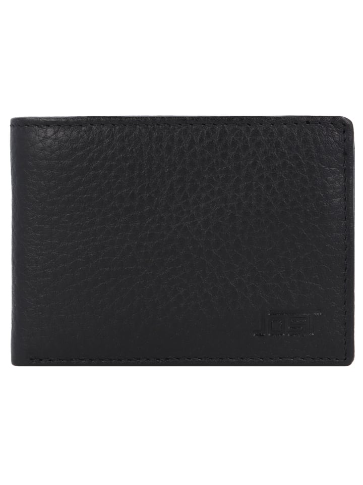 Stockholm Geldbörse Leder 10.5 cm schwarz