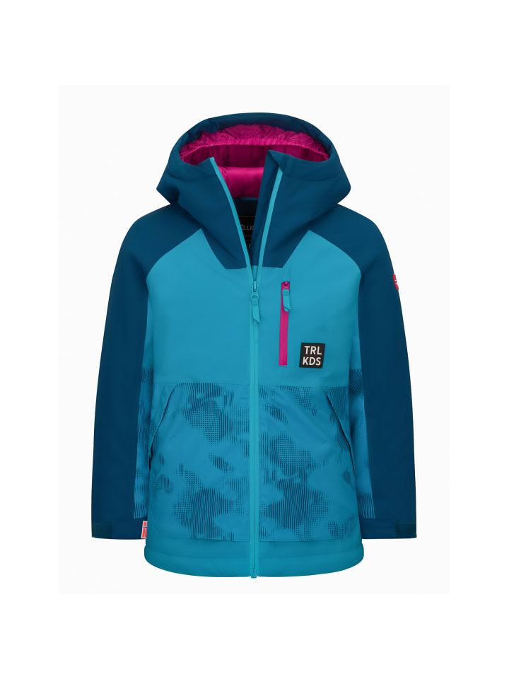 Ski-/Snowboardjacke Lifjell XT in dark turquoise/madeira blue