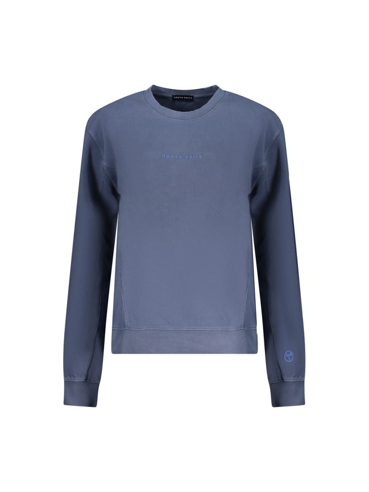 Blau Baumwolle Damen Pullover