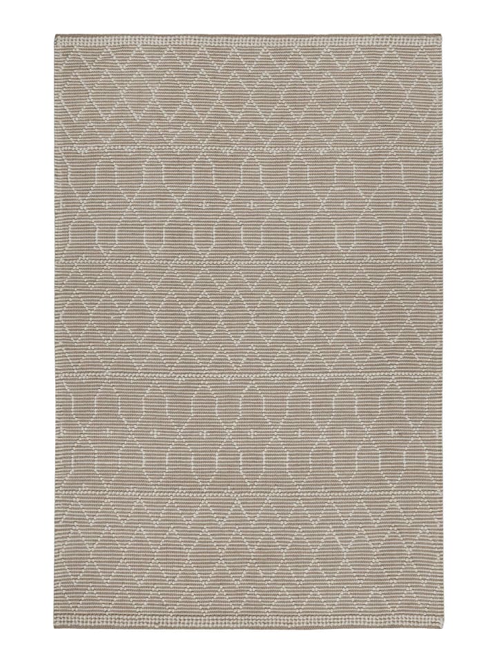 Teppich "Ana" in Wollweiß/Taupe