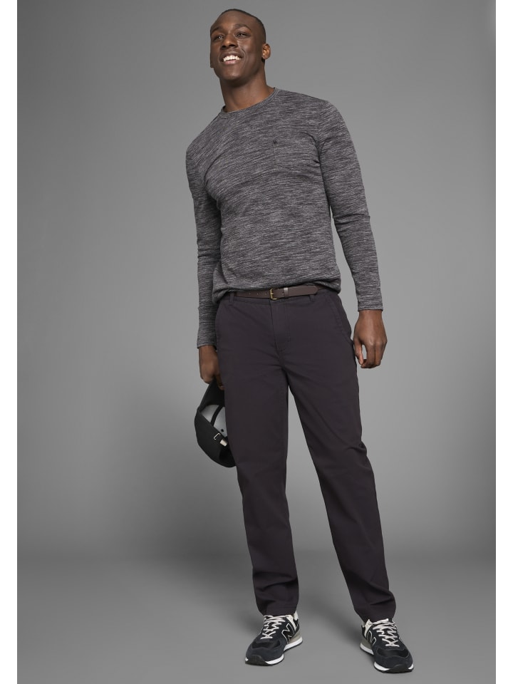 Chinohose in schwarz
