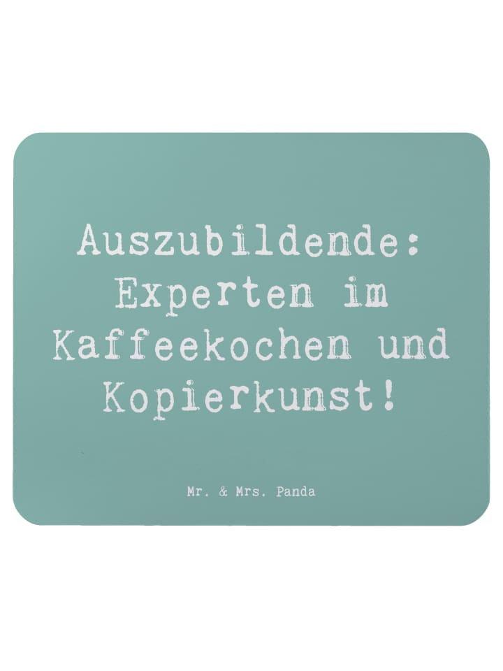 Mauspad Spruch Auszubildende Kaffeekünstler mit... in Meeresbrise