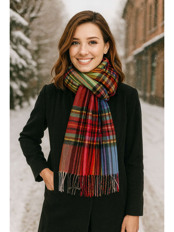 Winterschal " Multi " in rot