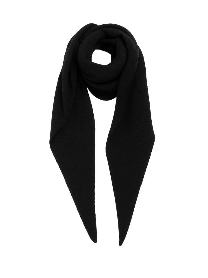Weicher Strickschal mit dezenter Struktur in Schwarz