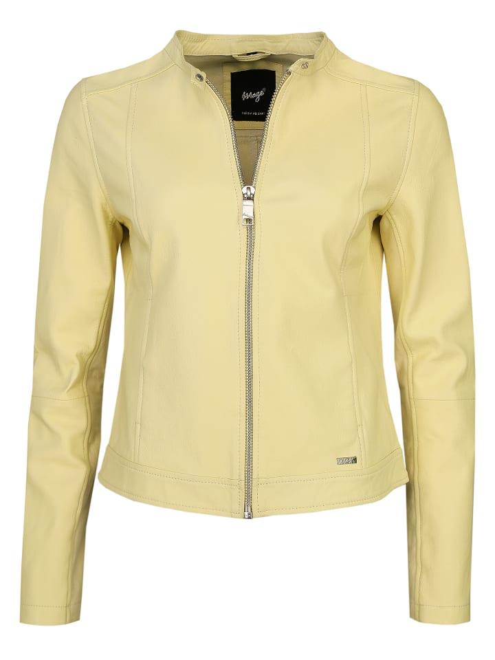 Lederjacke Summerset in gelb