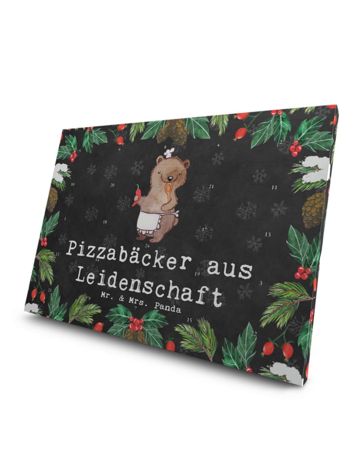 Adventskalender Pizzabäcker Leidenschaft mit Sp... in Kreidetafel