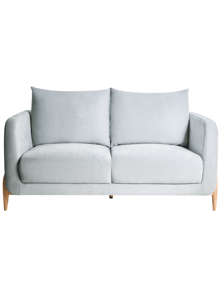 2-Sitzer Sofa GIMO in Blau/Braun - (W) 149 x (H) 83 x (L) 80 cm