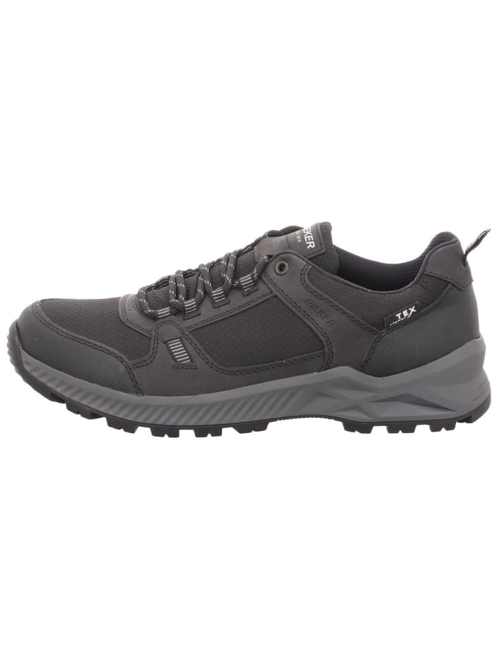Schnürhalbschuh in schwarz
