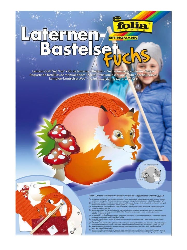 Laternen Bastelset Fuchs