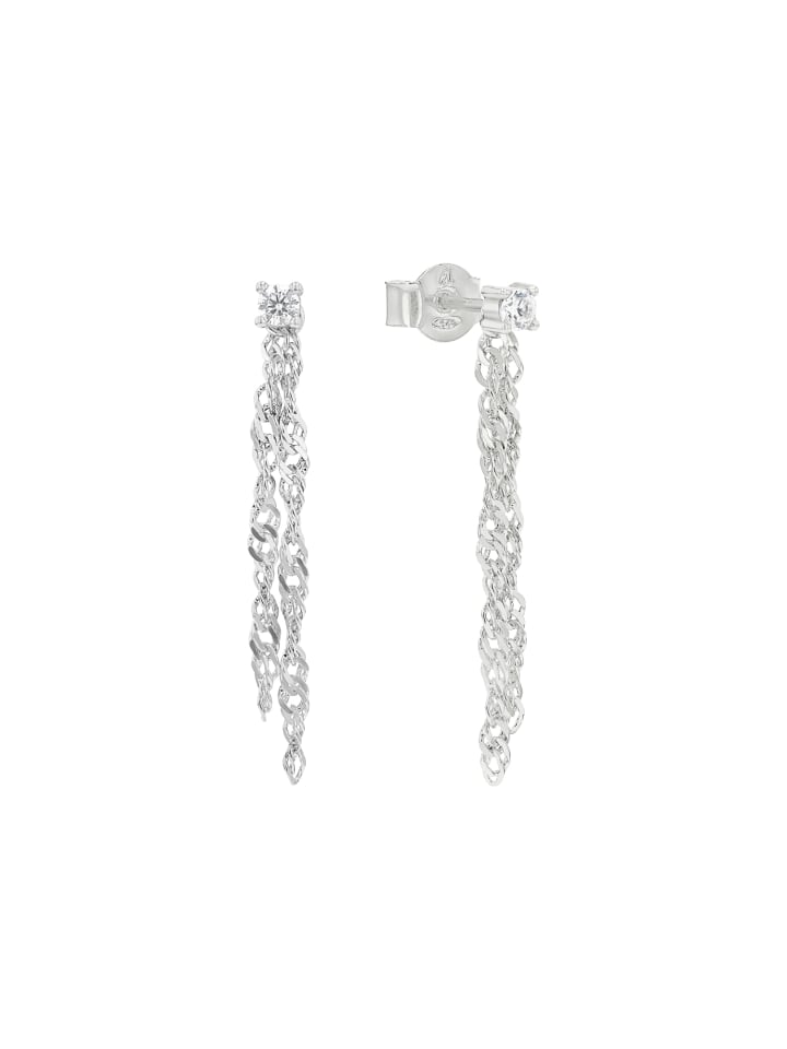 Ohrhänger Silber 925, rhodiniert in Silber
