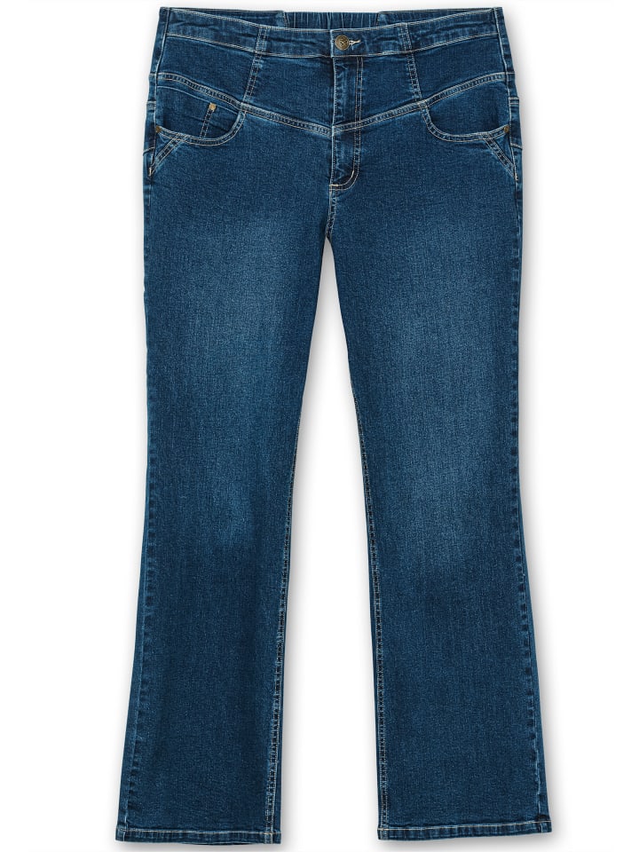 Stretch-Jeans in dark blue denim