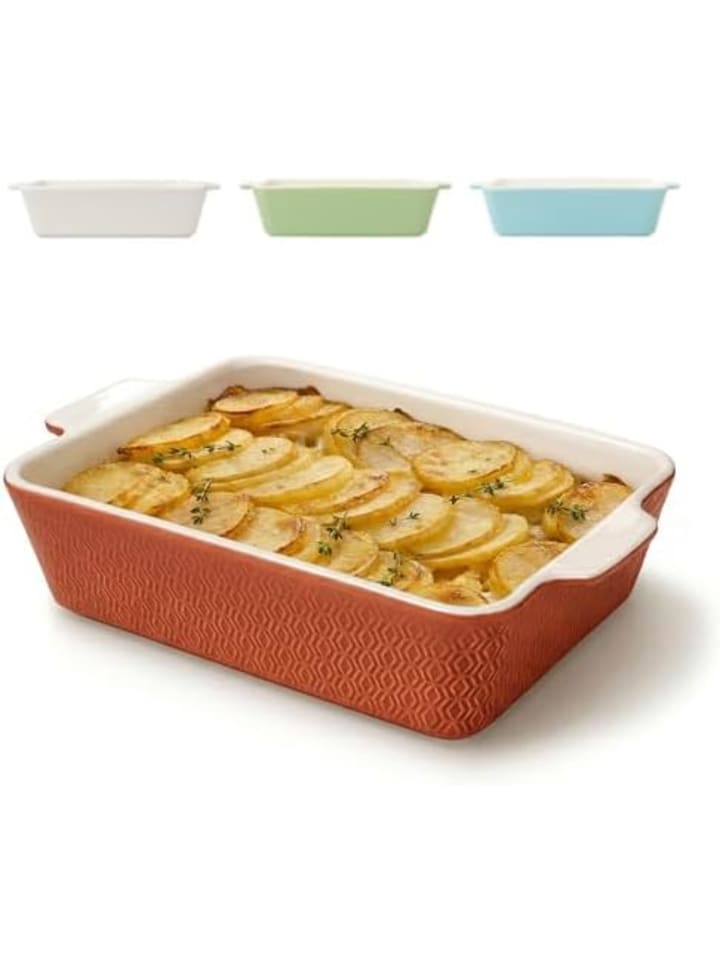 Auflaufform Keramik Rot 28cm – Backofen 280°C & Mikrowelle