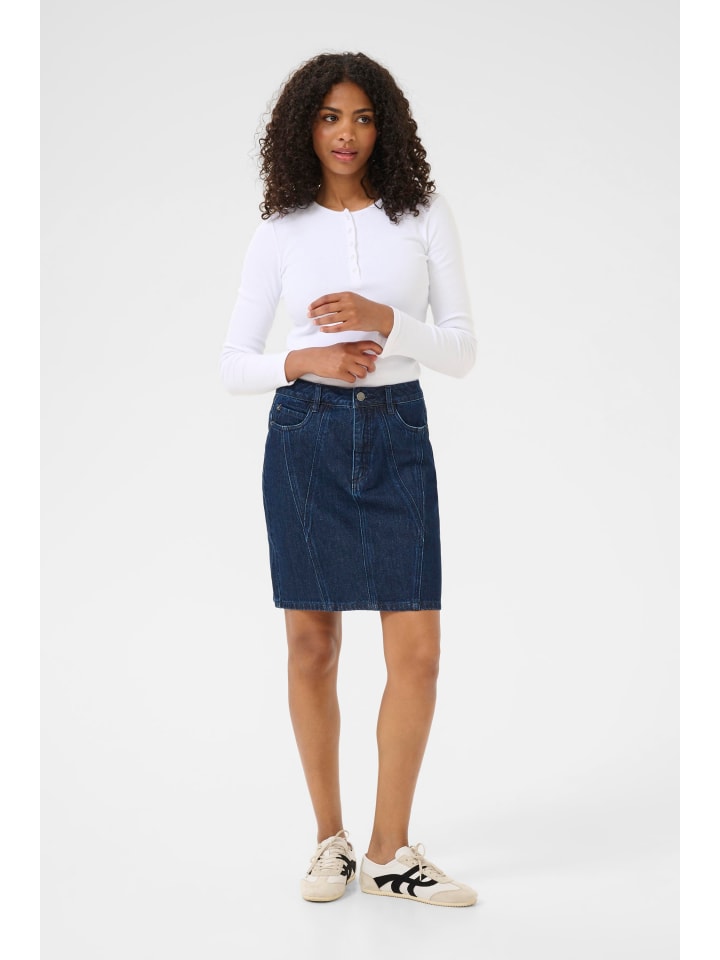 Langarm-Bluse KAcarna Slim fit in Optical White
