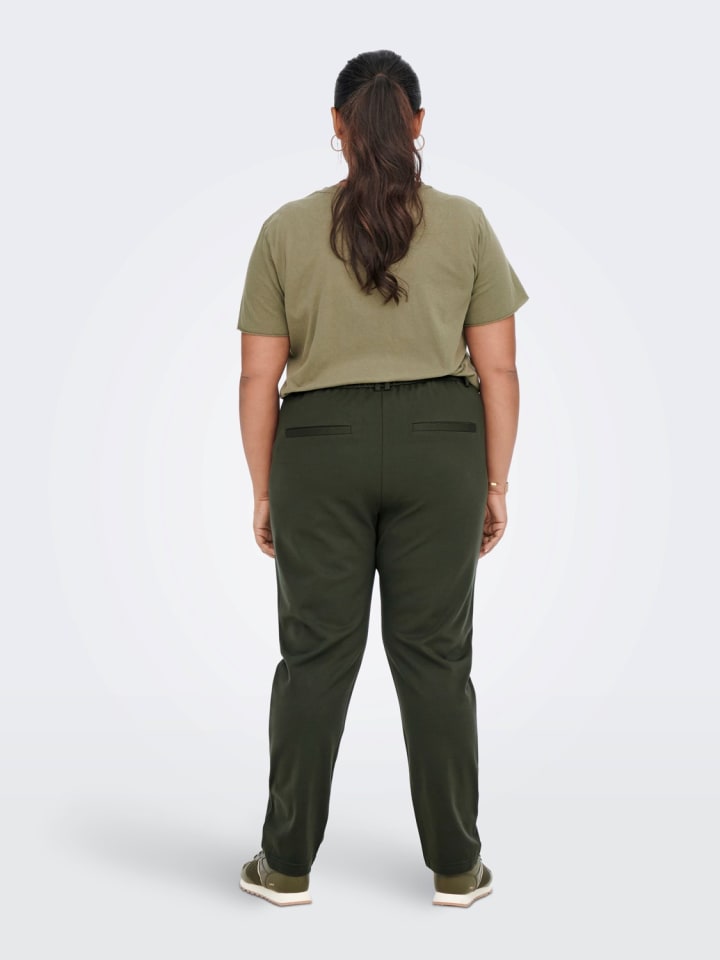 ONLY Carmakoma Elegante Stretch Stoffhose Übergröße Curvy Plus Size in  Dunkelgrün günstig kaufen | limango