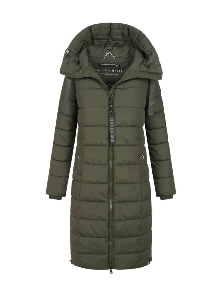 Winterjacke Navahoo Mondmaedchen Damen Winter Steppjacke N036 in Olive