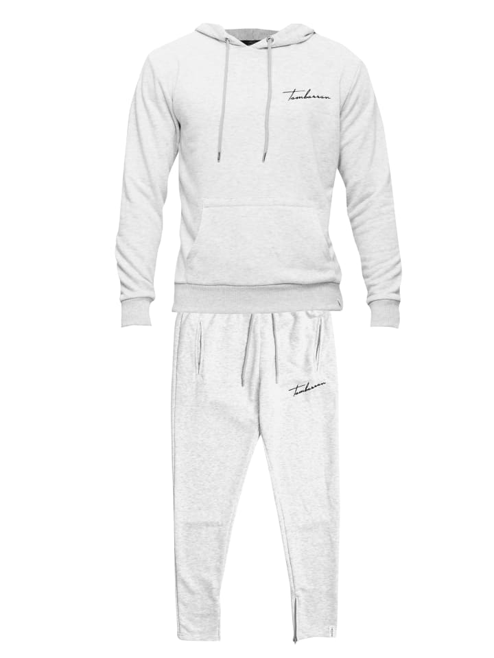Jogginganzug mit Label-Print in GRAU