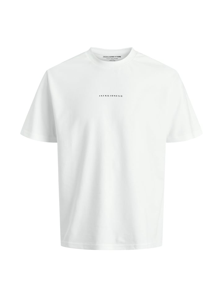 T-Shirt JCOPOINT Back Imagery Tee SS Crew Neck in Weiß