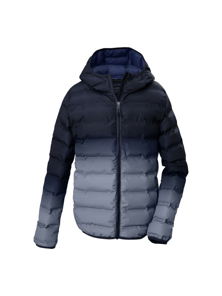 Steppjacke mit Kapuze in Blau3044