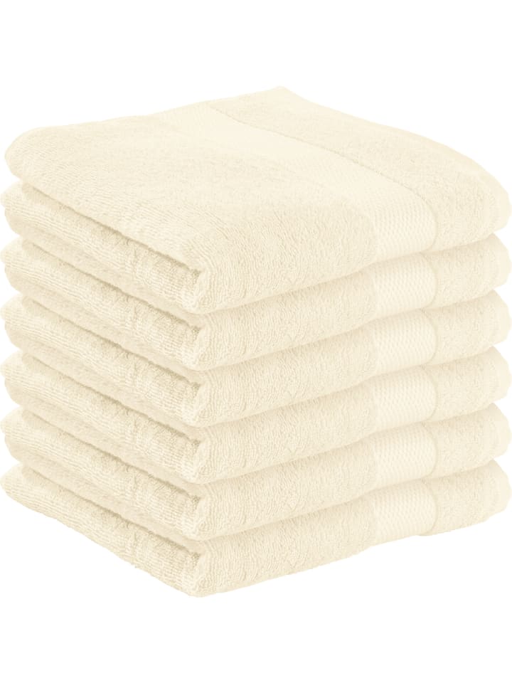 Frottier Handtuch 6er-Pack Sindelfingen in natur