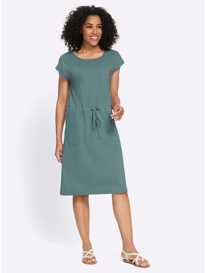 Jersey-Kleid in jade