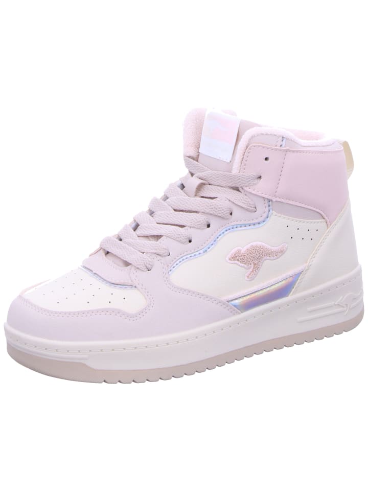 Hightop-Sneaker in weiß/rosa