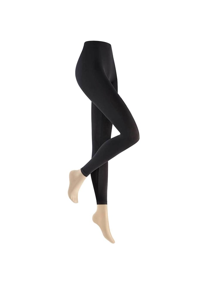 Feinstrumpfleggings Seamless blickdicht matt in Black