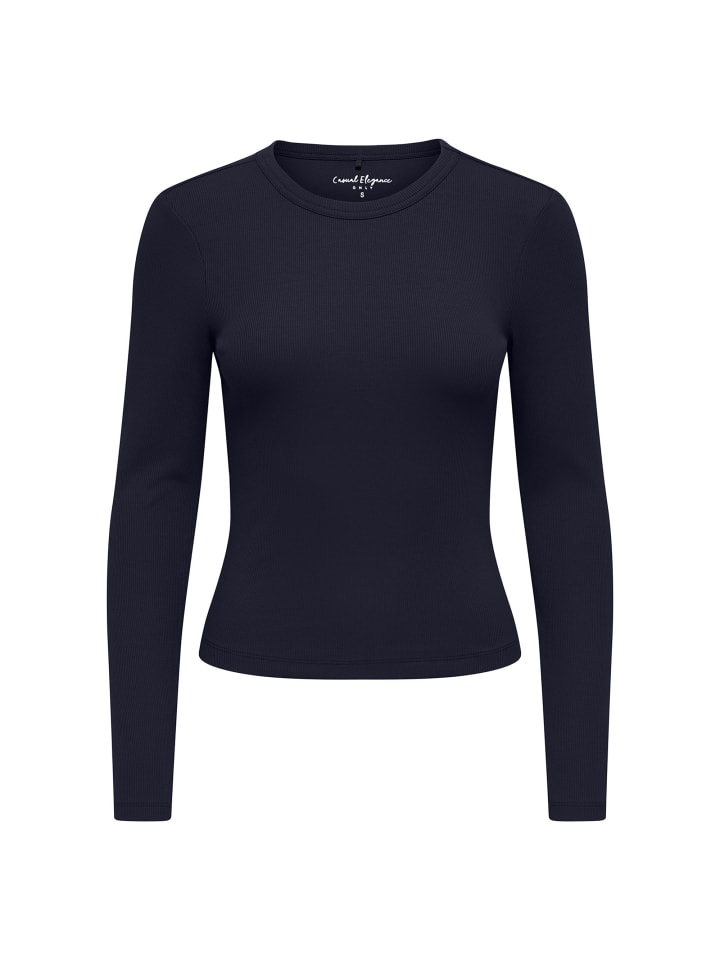 Longsleeve 1er Pack in Dunkelblau
