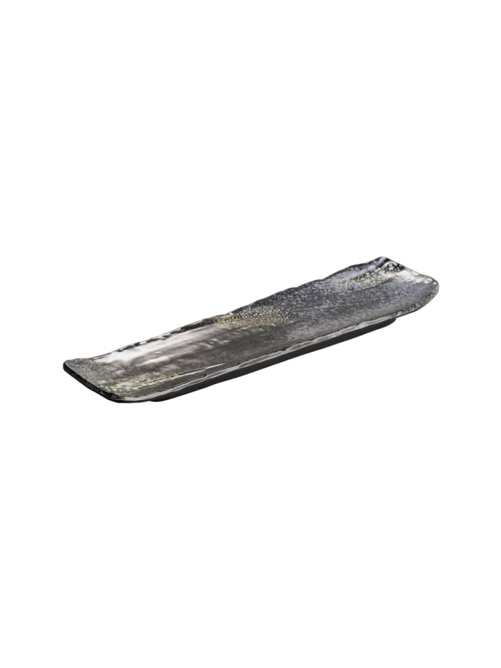 Tablett / Sushiboard UMI in schwarz - 35 x 10 cm, H: 3 cm