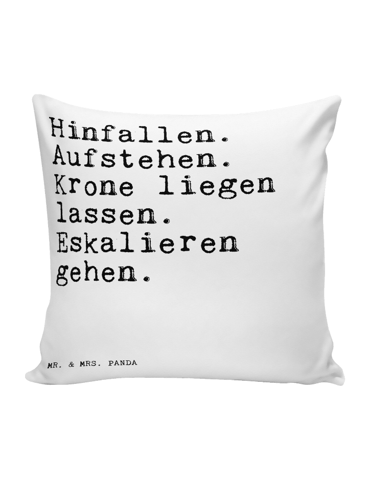 Kissen Hinfallen. Aufstehen. Krone liegen... mi... in Weiß