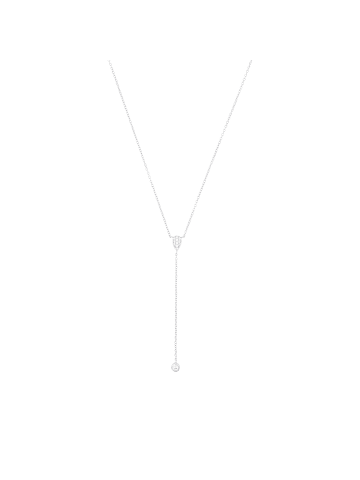 Kette mit Anhänger Silber 925, rhodiniert in Silber
