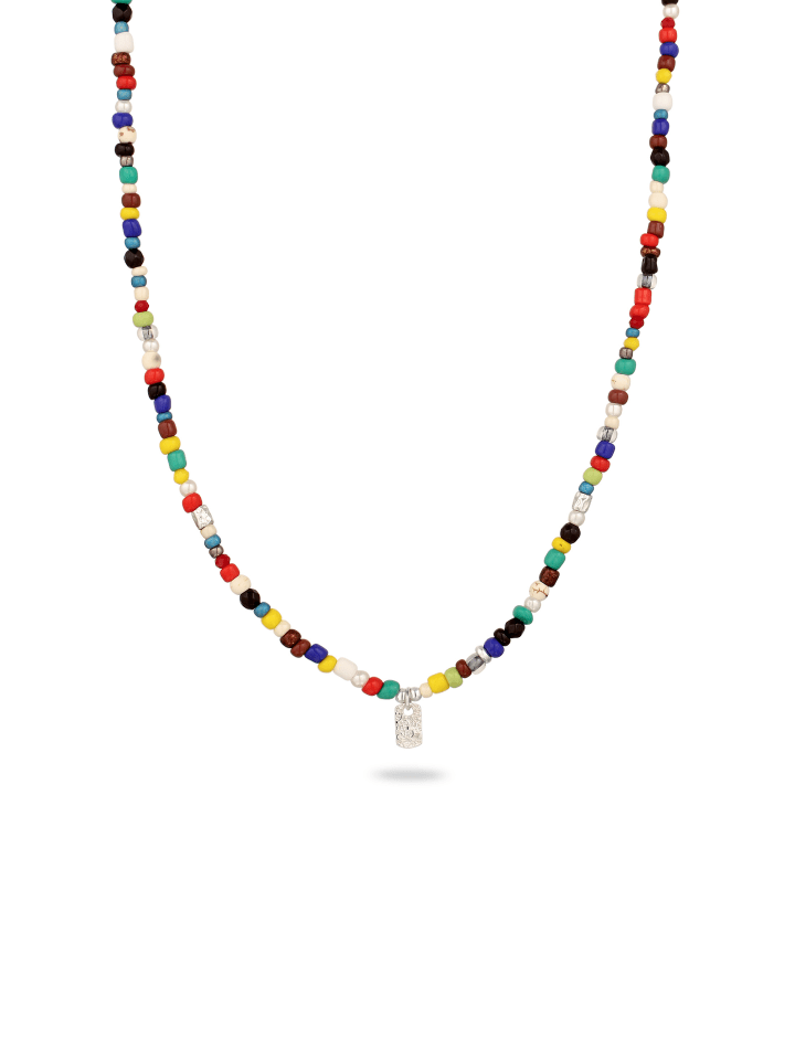 Halskette 925 Sterling Silber in Bunt