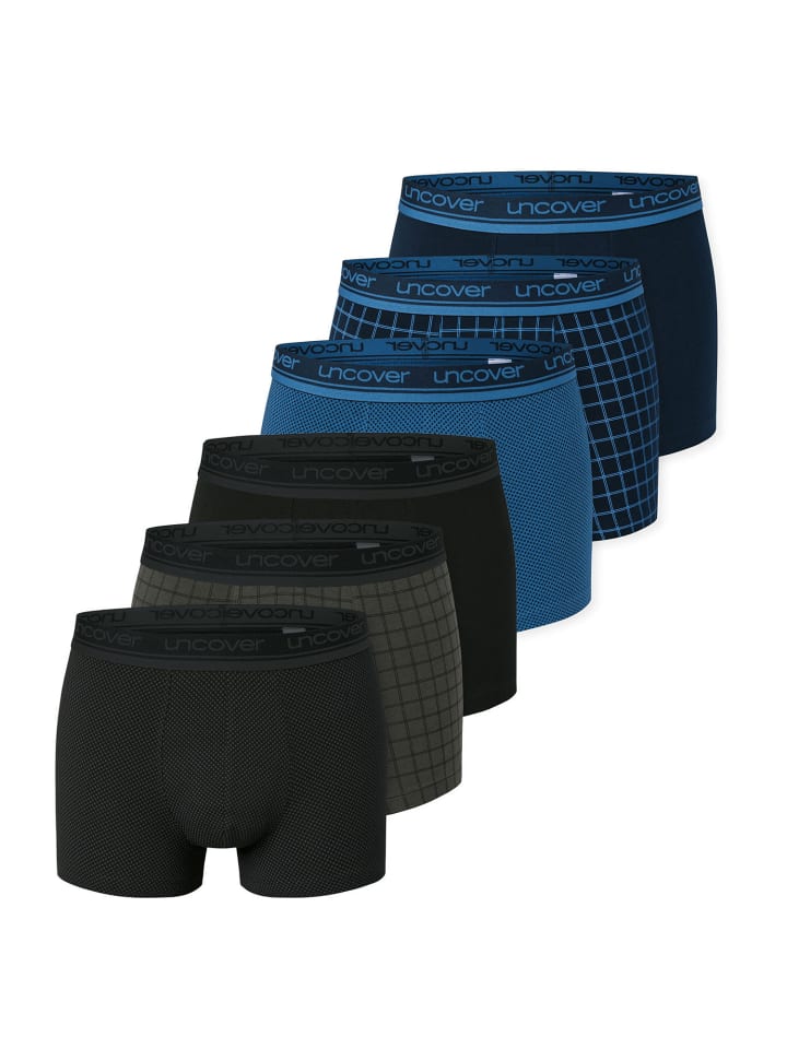 Trunk Cotton Serie in dunkelblau/schwarz