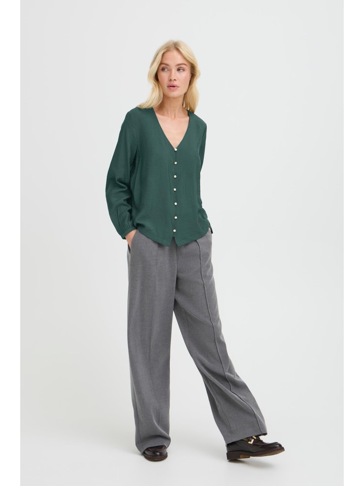 Langarm - Hemd BMMFARA Straight fit in Green Gables