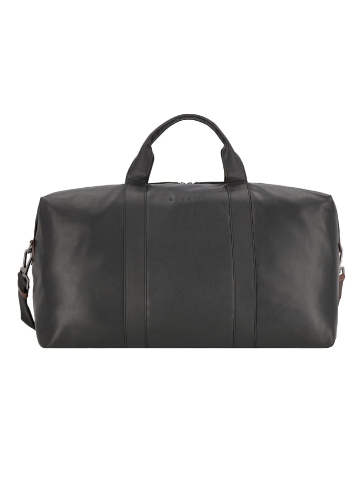 Corso DeLuxe Weekender Reisetasche Leder 52 cm schwarz