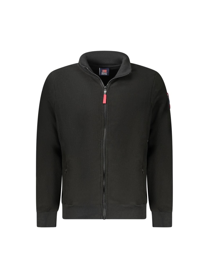 Schwarz Polyester Herren Sweatshirt