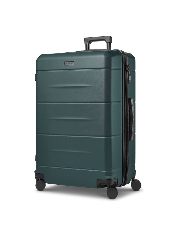 London 4 Rollen Trolley 74 cm mit Dehnfalte petrol