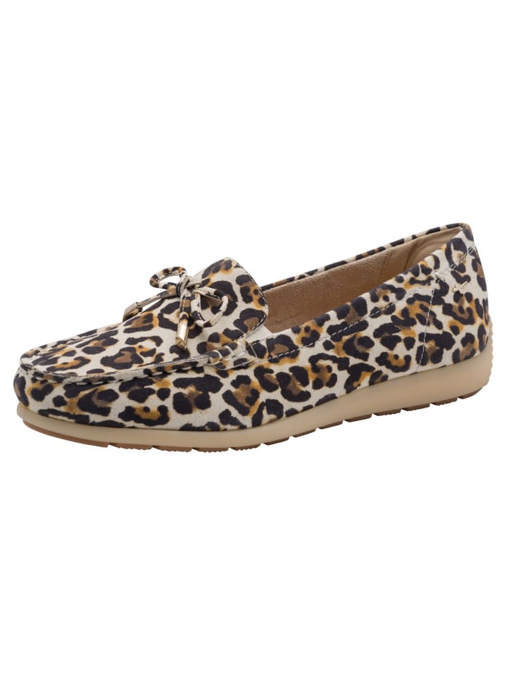 WIDE FIT Slipper in BEIGE LEO