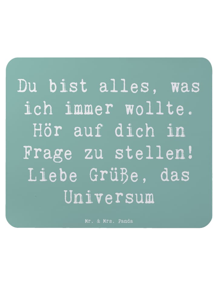 Mouse-Pad Spruch Hoffnung und Selbstliebe mit S... in Meeresbrise
