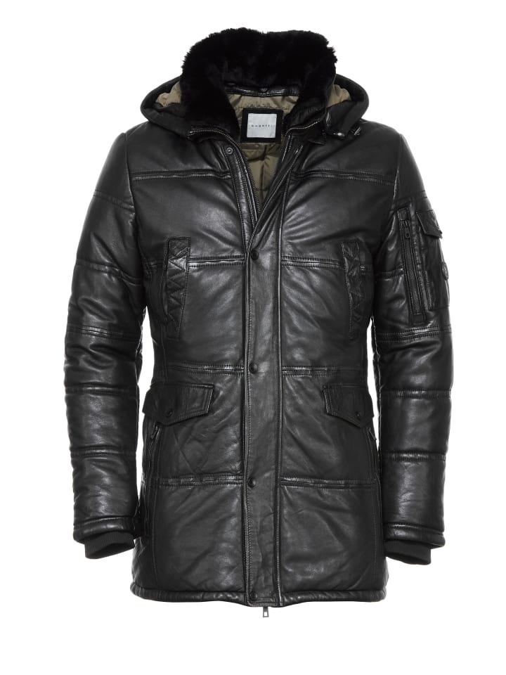 Lederjacke BUCARLO in Schwarz