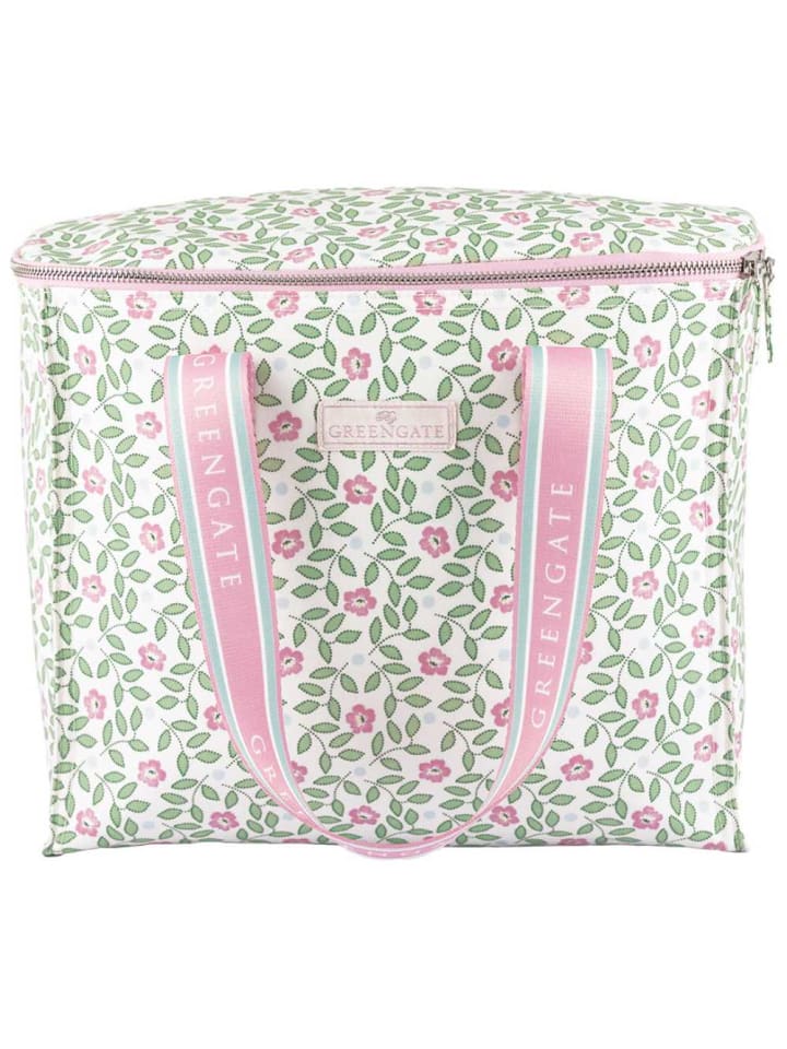 Kühltasche LOTTA Weiß Grün Blumen