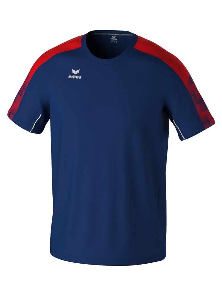 Kinder T-Shirt in new navy/rot